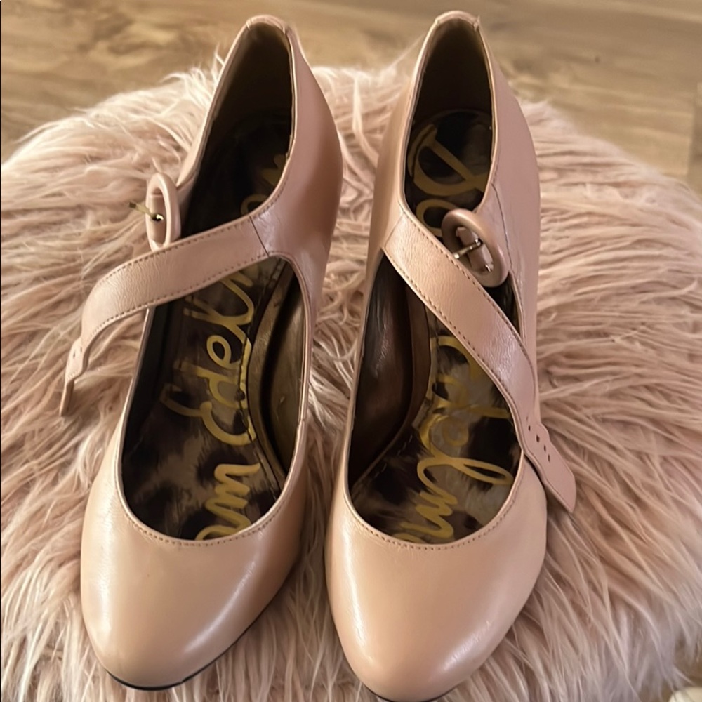 Sam Edelman Nude Mary Jane Heels